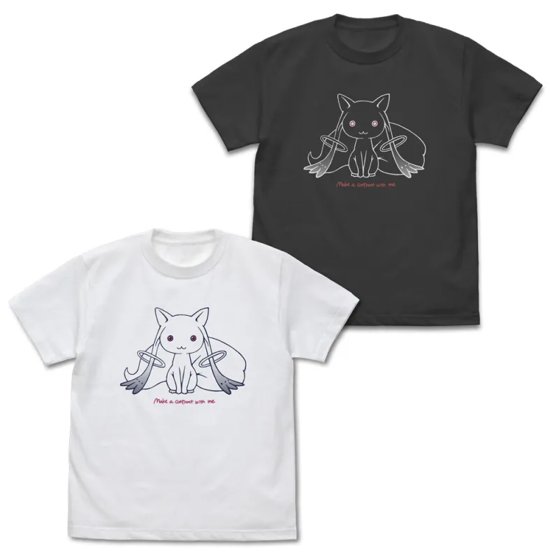 キュゥべえ ラインアート Tシャツ/WHITE-M