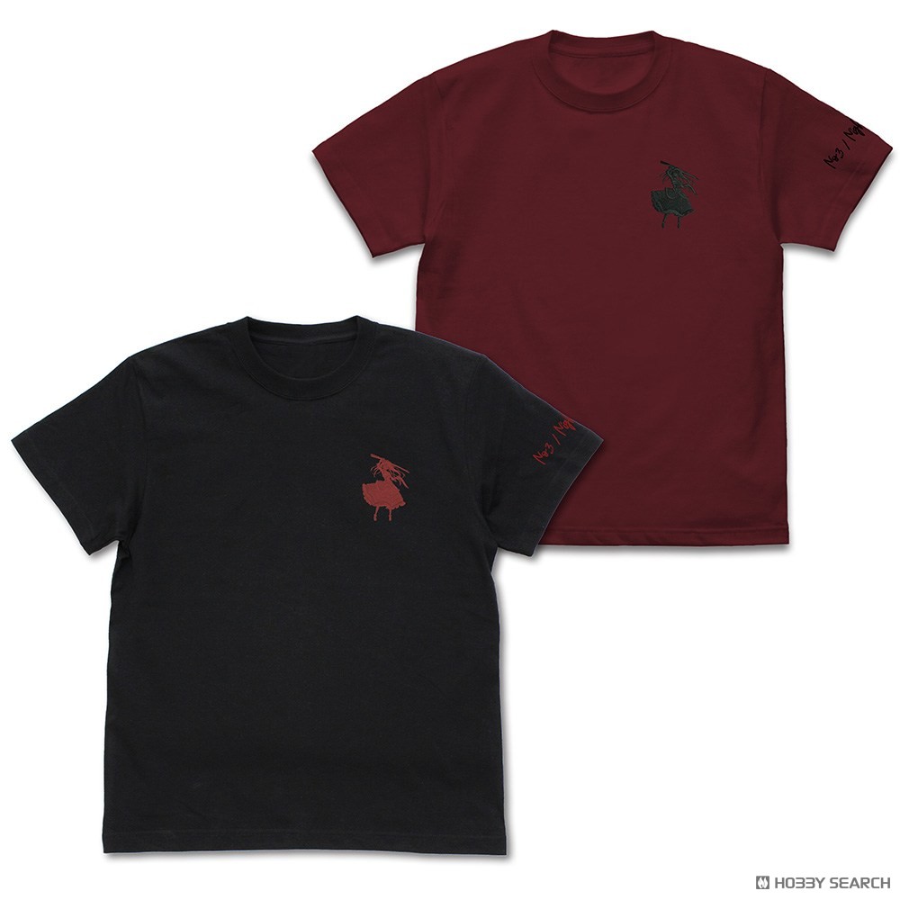 時崎狂三 ワンポイント刺繍Tシャツ/BLACK-M 6