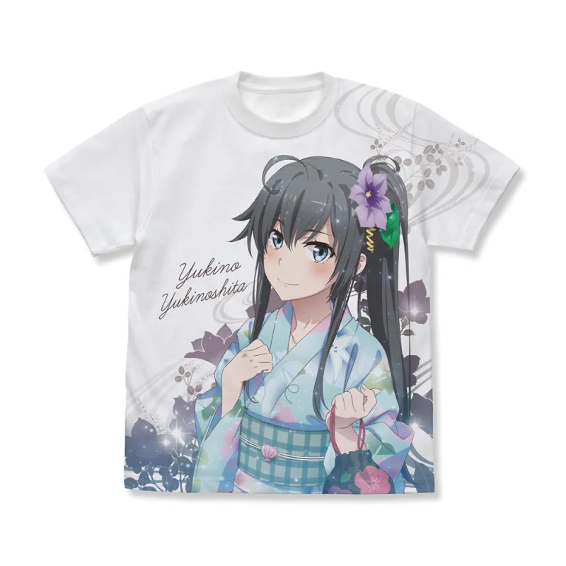 雪ノ下雪乃 フルグラフィックTシャツ/WHITE-L