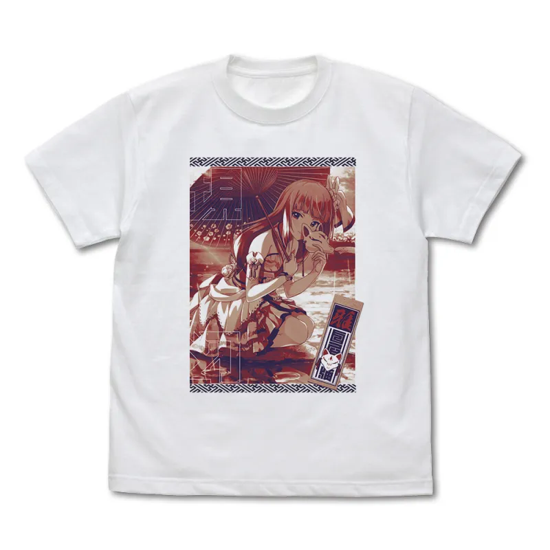 白石紬「…コン♪」Tシャツ/WHITE-XL