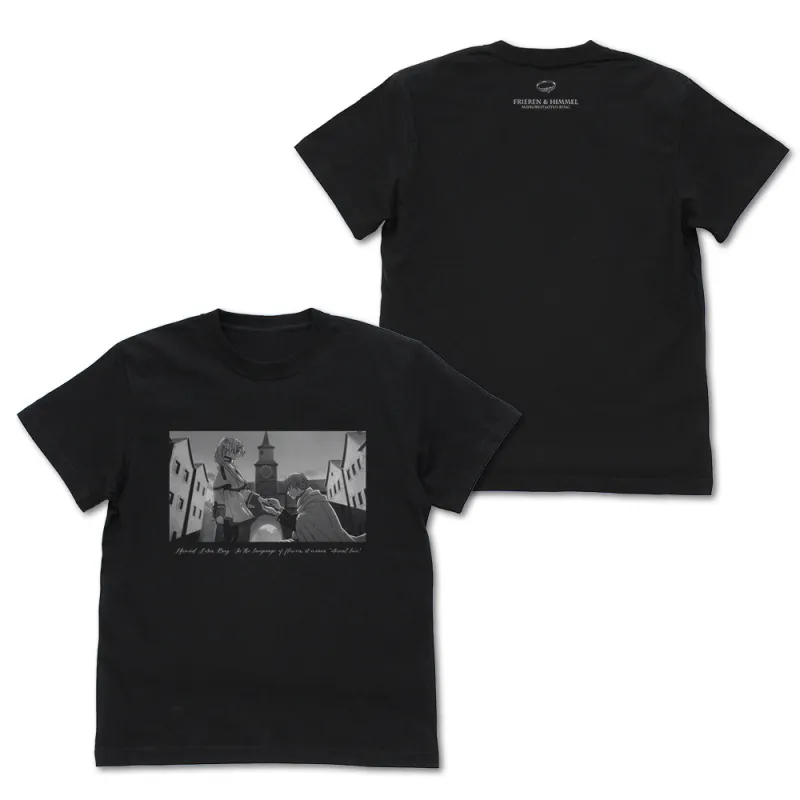 フリーレン&ヒンメル「鏡蓮華の指輪」Tシャツ/BLACK-XL