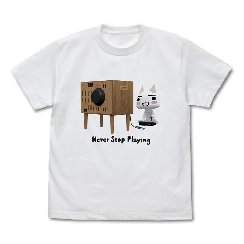 ゲームに夢中のトロ Tシャツ/WHITE-S