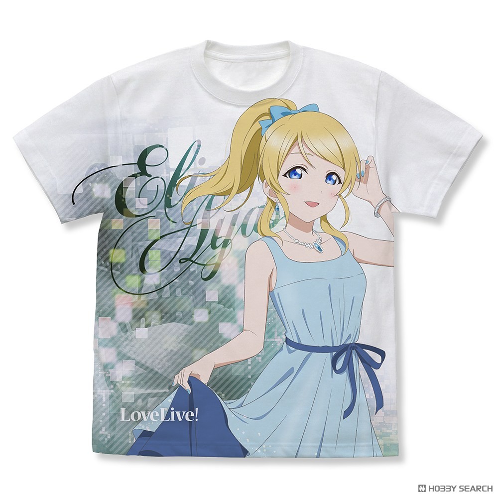 描き下ろし 絢瀬 絵里 フルグラフィックTシャツ パーティードレス2025/WHITE-M 2
