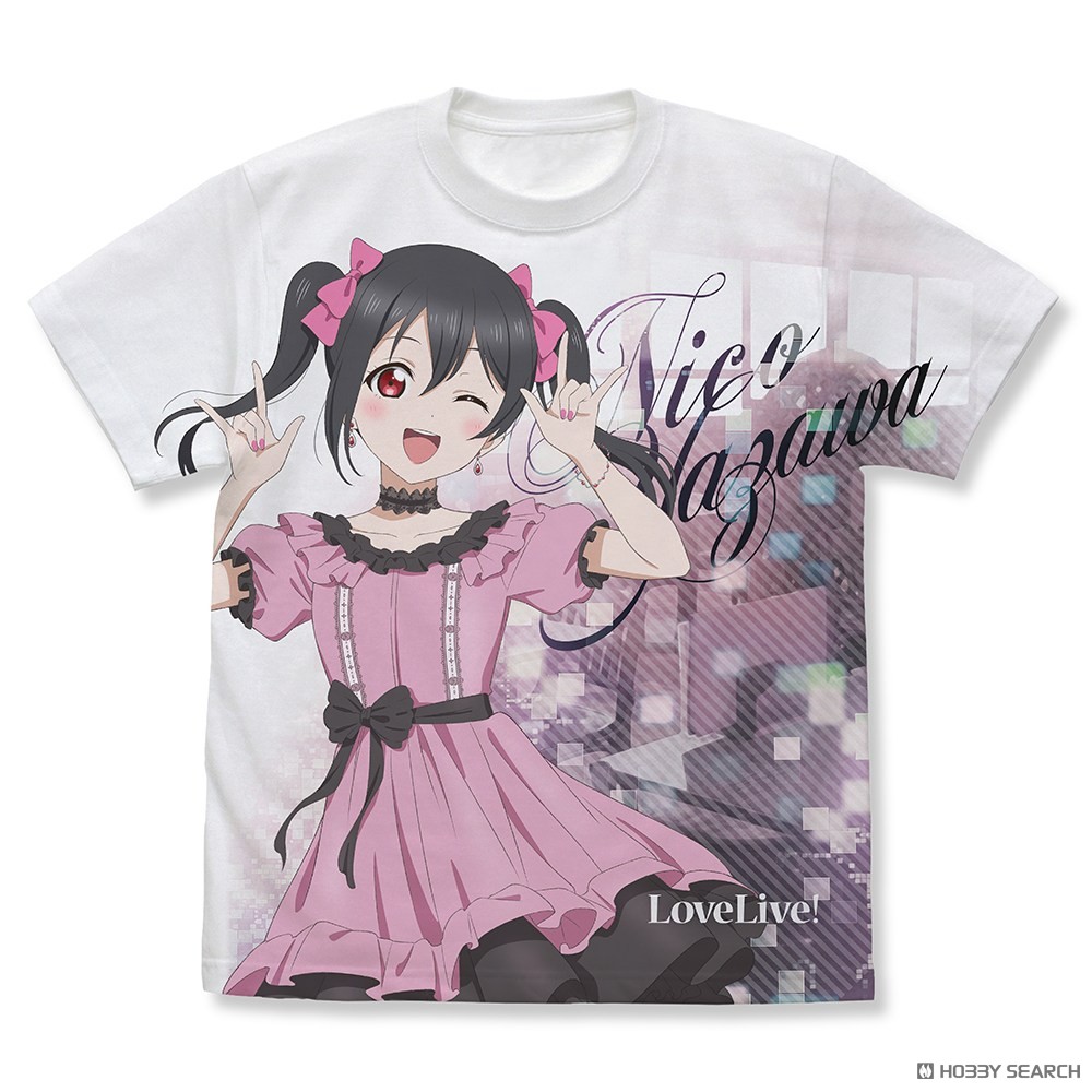 描き下ろし 矢澤 にこ フルグラフィックTシャツ パーティードレス2025/WHITE-M 2