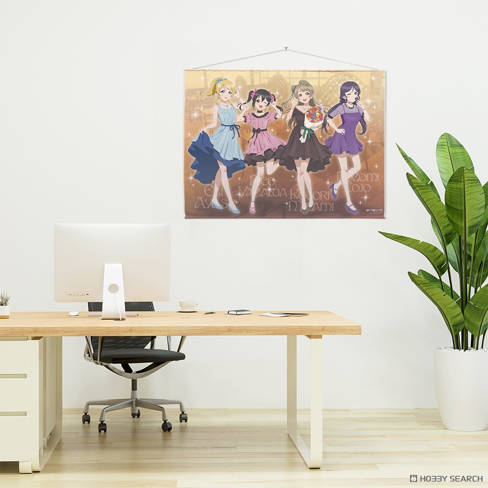 描き下ろし ことり&絵里&希&にこ 100cmタペストリー パーティードレス2025 4