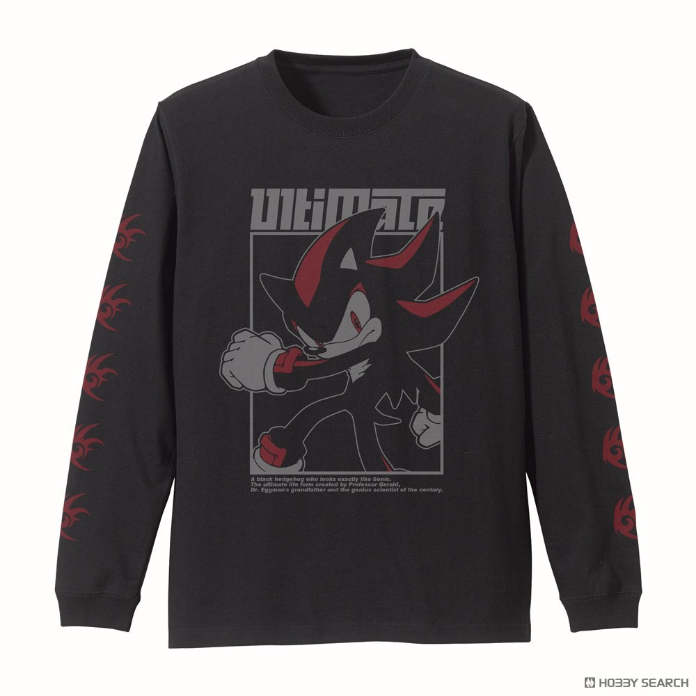 シャドウ・ザ・ヘッジホッグ 袖リブロングスリーブTシャツ/BLACK-XL 2