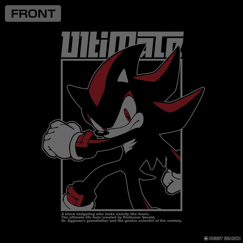 シャドウ・ザ・ヘッジホッグ 袖リブロングスリーブTシャツ/BLACK-XL 3