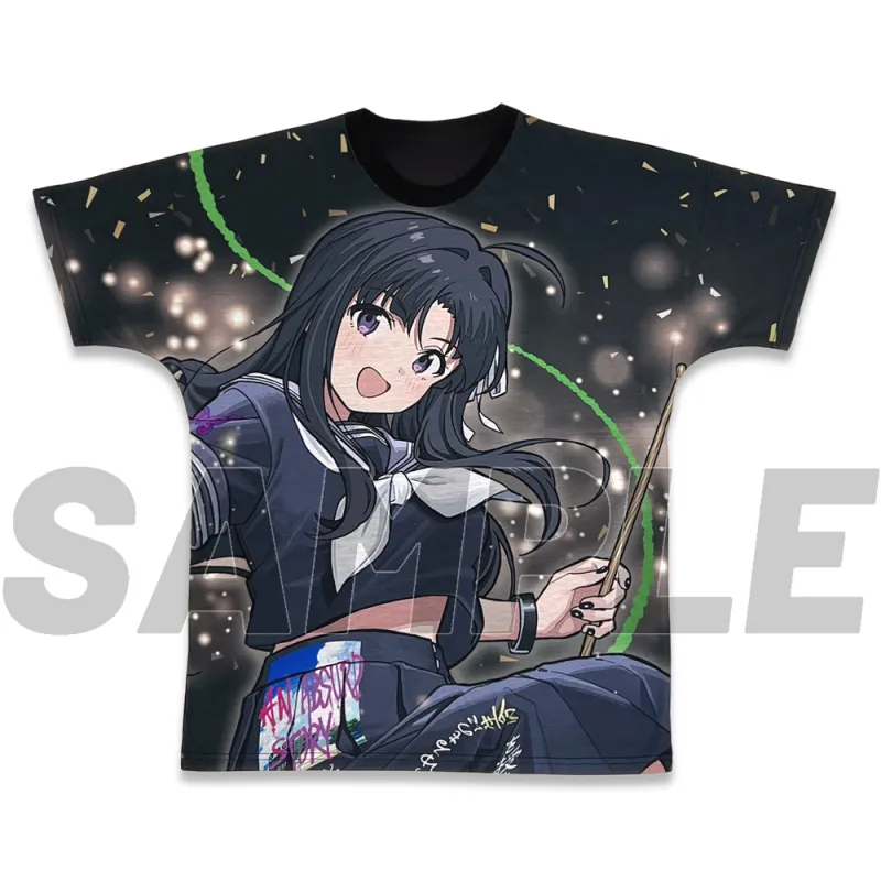 描き下ろし 安和すばる フルグラフィックシームレスTシャツ 運命の華Ver./L