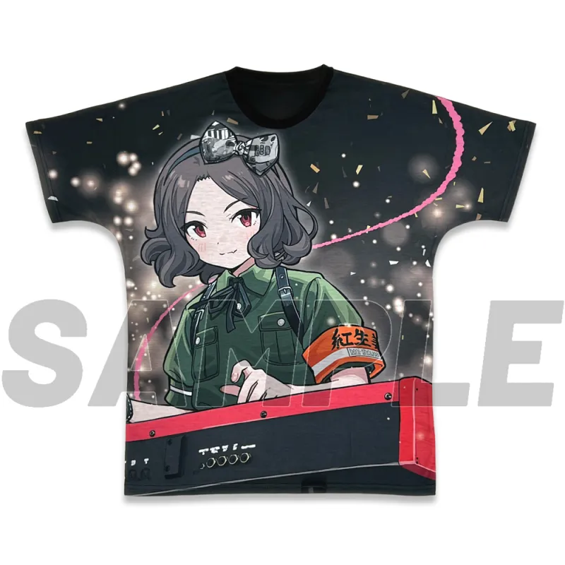 描き下ろし 海老塚智 フルグラフィックシームレスTシャツ 運命の華Ver./M
