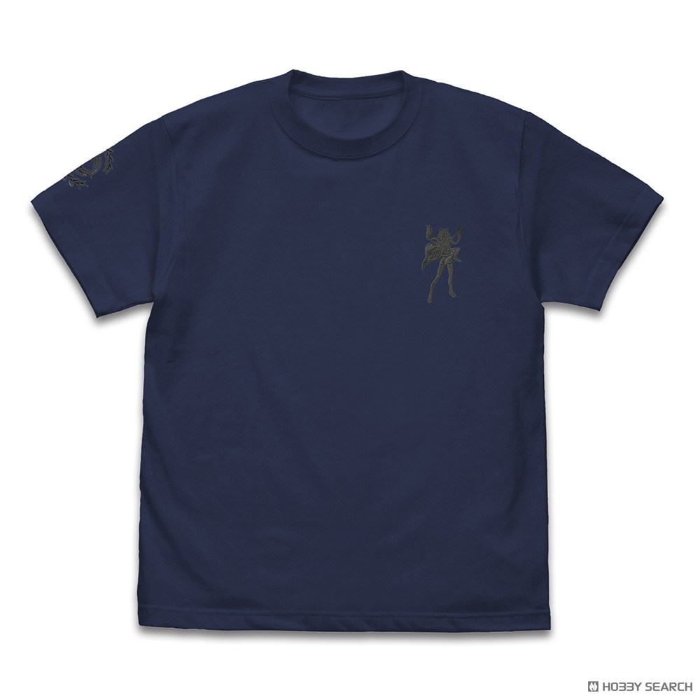 セイバー/沖田総司 ワンポイント刺繍Tシャツ/INDIGO-L 2