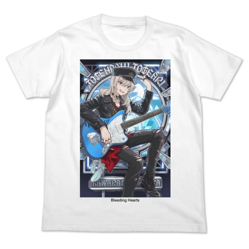 描き下ろし 河原木桃香 フルカラーTシャツ 爆ぜて咲くVer./WHITE-XL