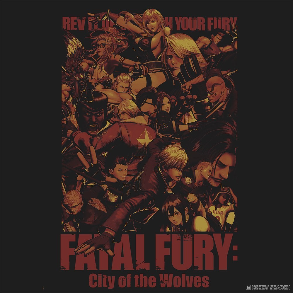 餓狼伝説 City of the Wolves キャラクター Tシャツ/SUMI-XL 3