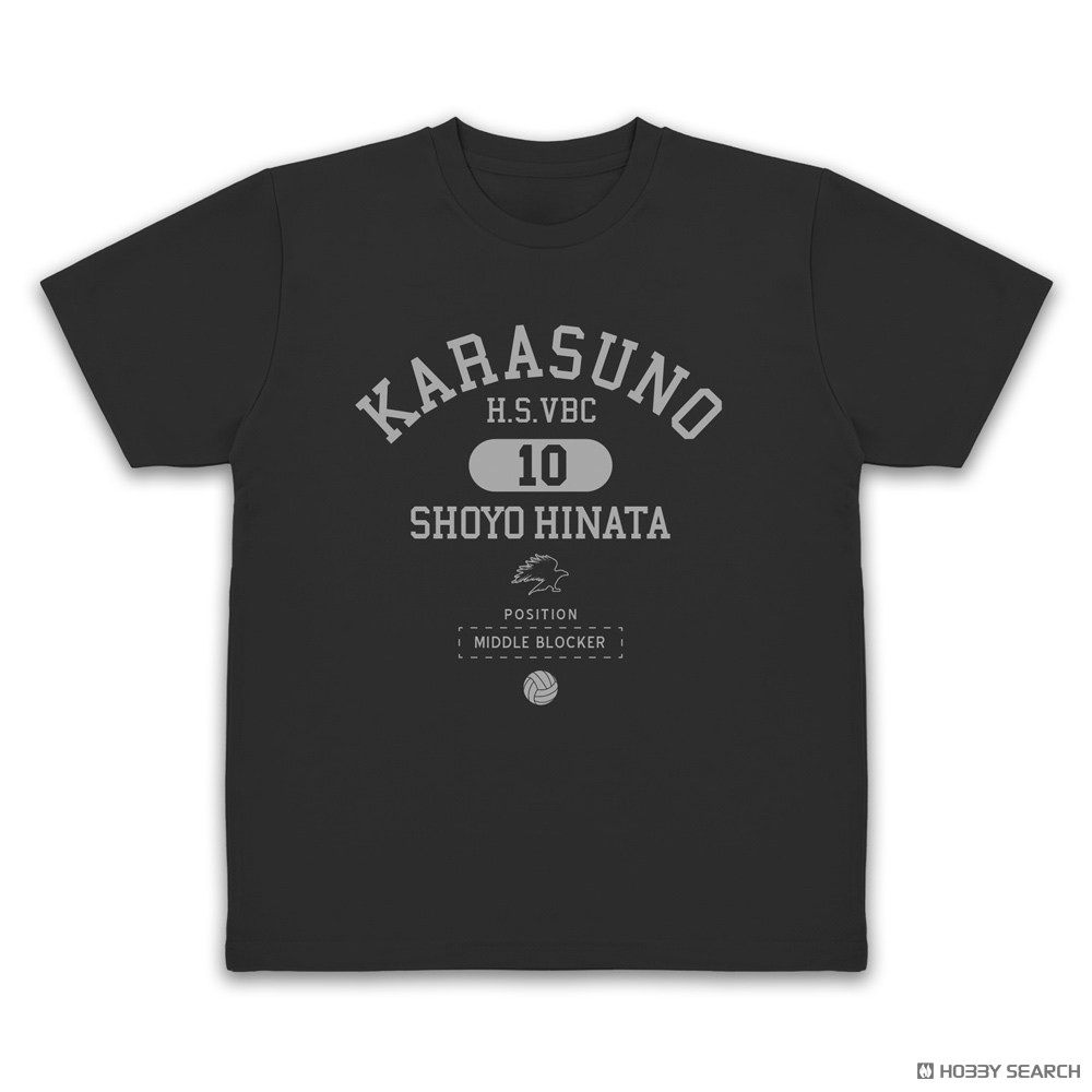 日向翔陽 カレッジ ドライTシャツ/BLACK-XL 2