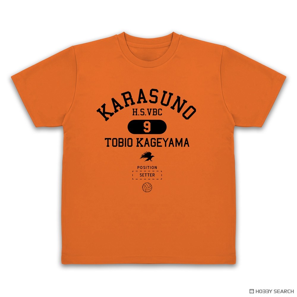影山飛雄 カレッジ ドライTシャツ/ORANGE-L 2