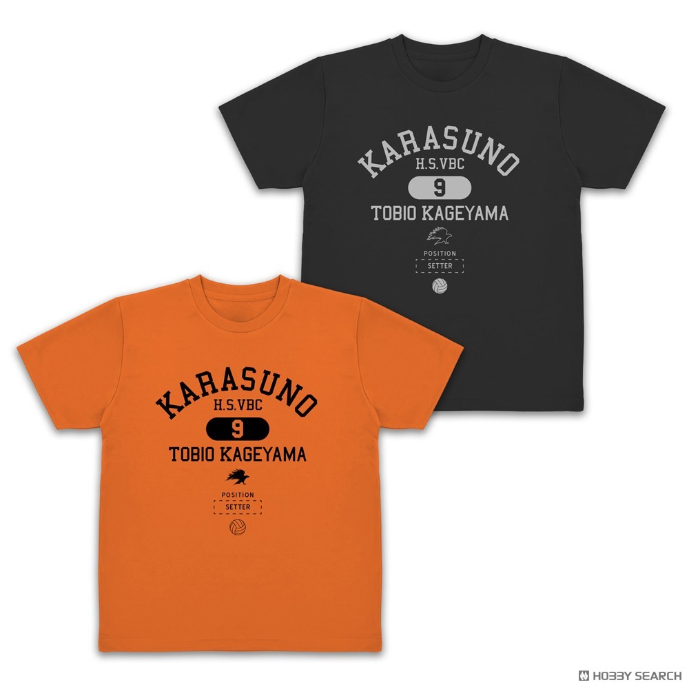 影山飛雄 カレッジ ドライTシャツ/BLACK-L 3