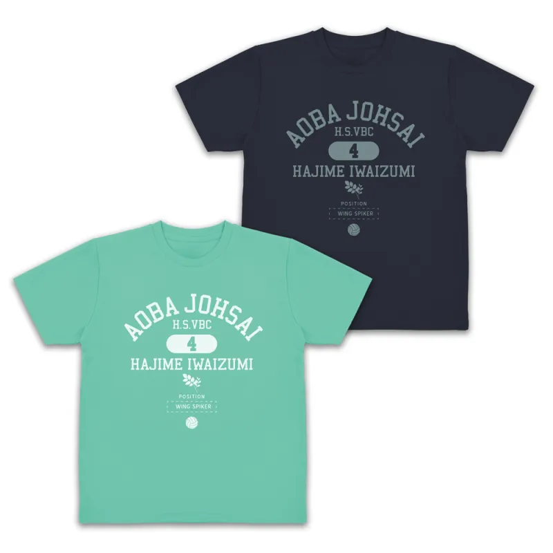 岩泉 一 カレッジ ドライTシャツ/MINT GREEN-XL