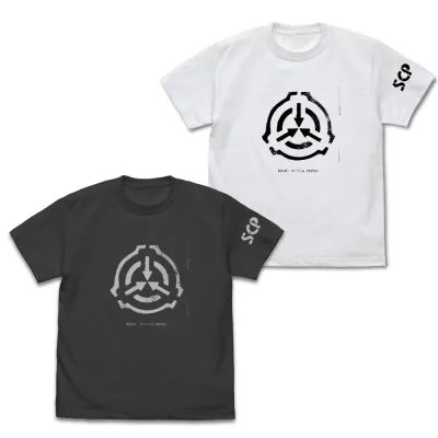 SCP財団 ステンシルロゴ Tシャツ/SUMI-XL