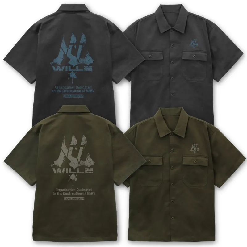 WILLE ワークシャツ/GRAY-M