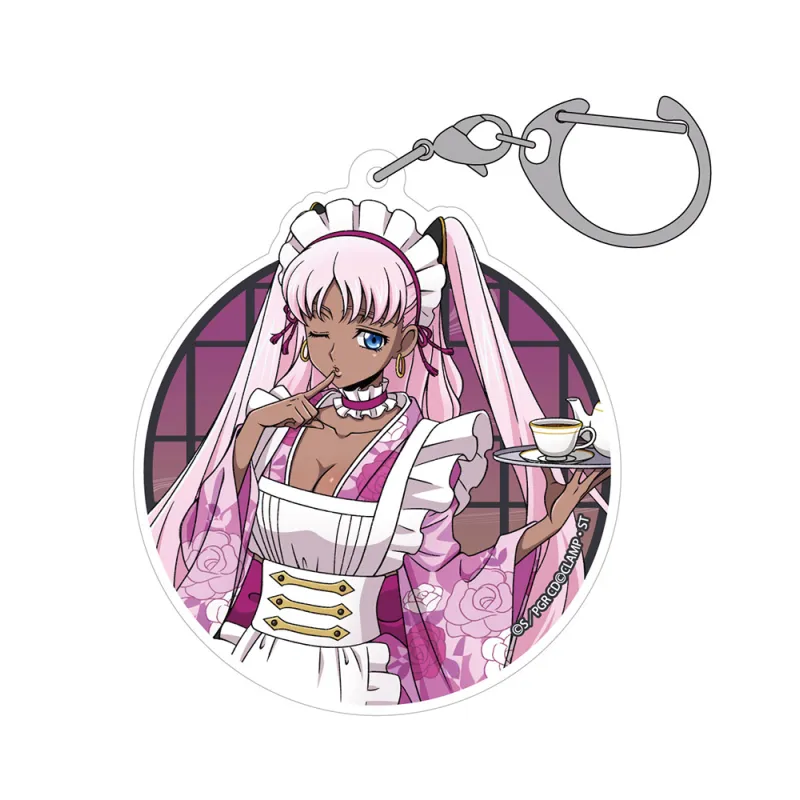 描き下ろし キャサリン・サバスラ アクリルマルチキーホルダー 和風メイドVer.