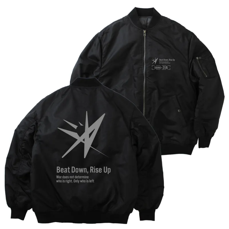 31A 部隊ロゴ MA-1ジャケット Ver.2.0/BLACK-XL