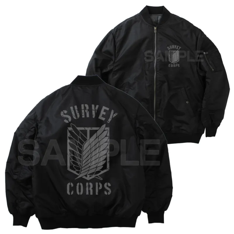 調査兵団 MA-1ジャケット Ver.2.0/BLACK-XL