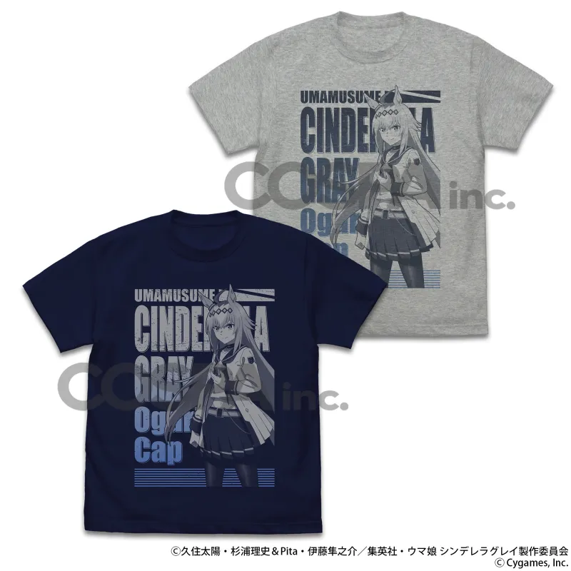 オグリキャップ Tシャツ/MIX GRAY-L