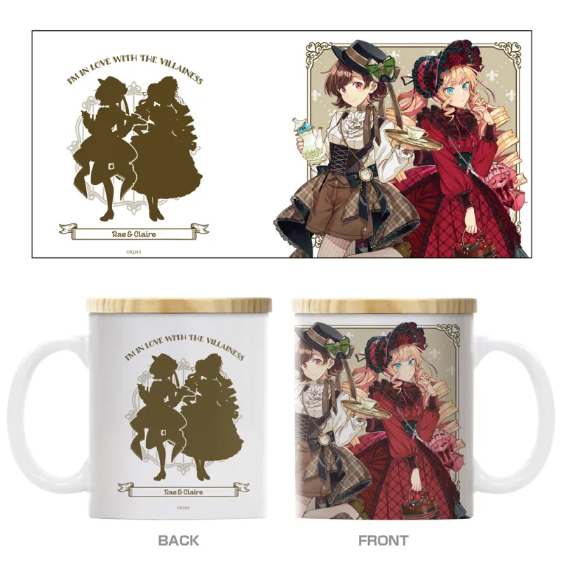 描き下ろし レイ&クレア フタ付きフルカラーマグカップ アフタヌーンティーVer.