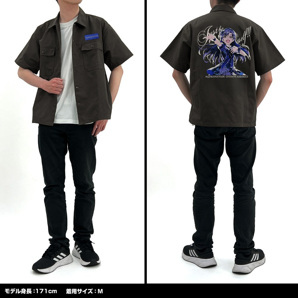 ★限定★如月千早 刺繍ワークシャツ 2026 MODEL/GRAY-L 7