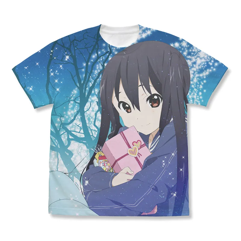 中野梓 フルグラフィックTシャツ Winter Gift Ver./WHITE-M