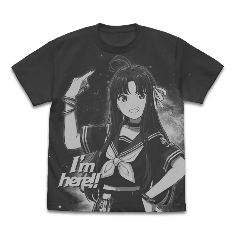 安和すばる オールプリントTシャツ/SUMI-L