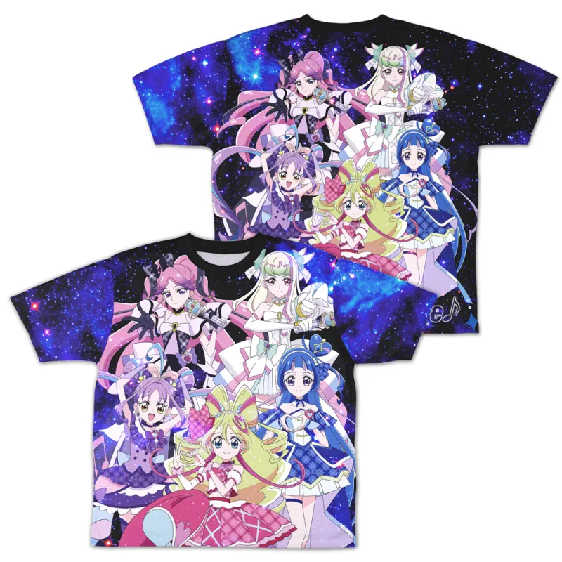 キミとアイドルプリキュア♪ 両面フルグラフィックTシャツ/XL