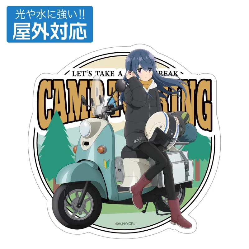 描き下ろし 志摩リン 屋外対応ステッカー バイクでひといきVer.