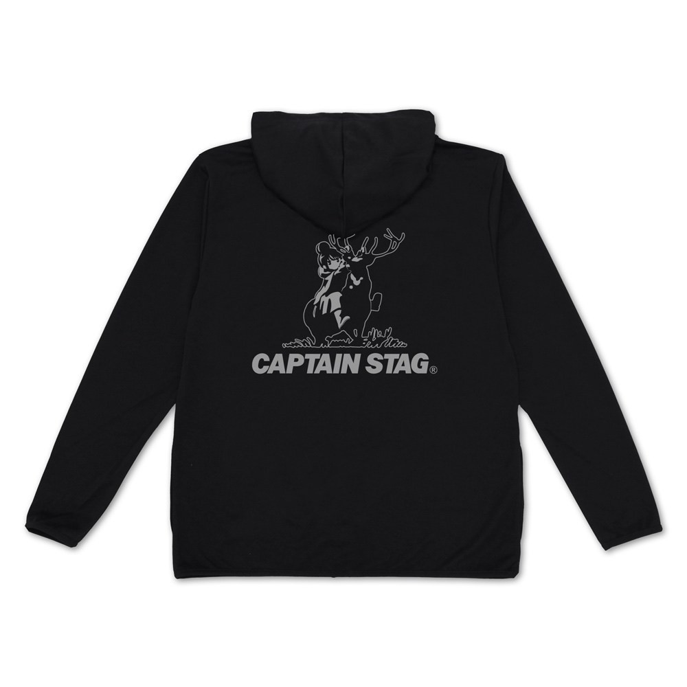 『ゆるキャン△』×キャプテンスタッグ 薄手ドライパーカー/BLACK-XXL 2