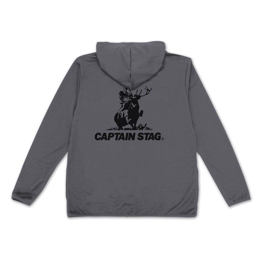 『ゆるキャン△』×キャプテンスタッグ 薄手ドライパーカー/GRAY-XXL 2