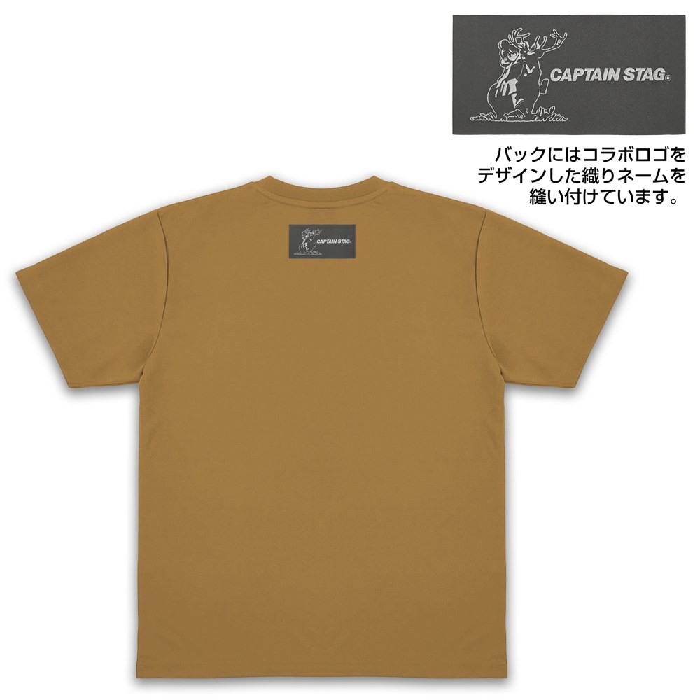 『ゆるキャン△』×キャプテンスタッグ ドライTシャツ/COYOTE-M 3