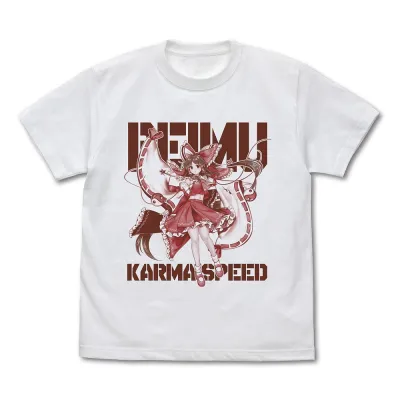 博麗霊夢 <カルマスピード> Tシャツ/WHITE-L