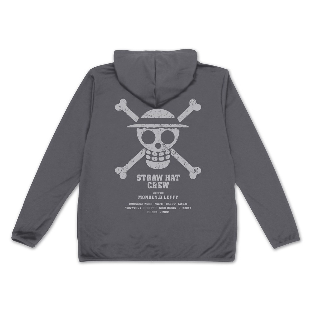麦わらの一味 薄手ドライパーカー Ver.2.0/GRAY-M 2