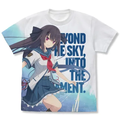 鳶沢みさき フルグラフィックTシャツ Beyond the sky Ver./WHITE-S