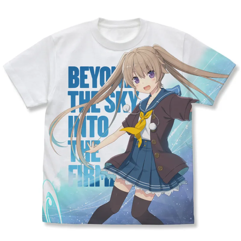 有坂真白 フルグラフィックTシャツ Beyond the sky Ver./WHITE-L