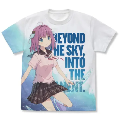 市ノ瀬莉佳 フルグラフィックTシャツ Beyond the sky Ver./WHITE-L