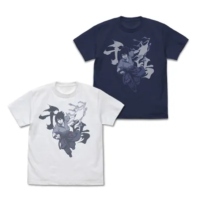 うちはサスケ 『千鳥』 Tシャツ/WHITE-L