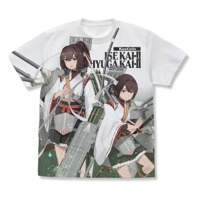 日向改二&伊勢改二 フルグラフィックTシャツ/WHITE-L
