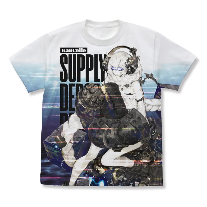 集積地棲姫 フルグラフィックTシャツ/WHITE-XL
