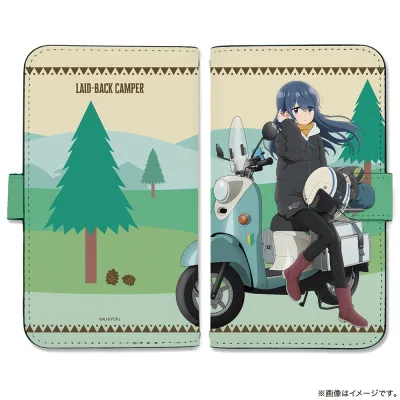 描き下ろし 志摩リン 手帳型スマホケースL