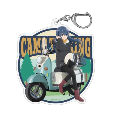 描き下ろし 志摩リン アクリルマルチキーホルダー バイクでひといきVer.