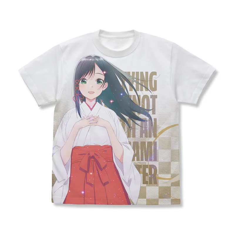 甘神夜重 フルグラフィックTシャツ/WHITE-L