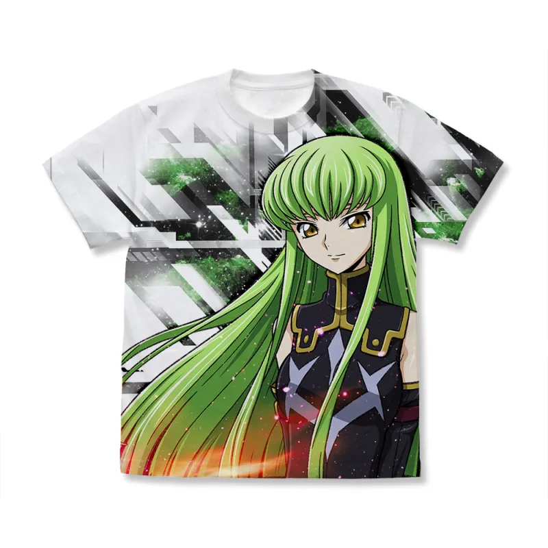 C.C. フルグラフィックTシャツ 黒の騎士団Ver./WHITE-M