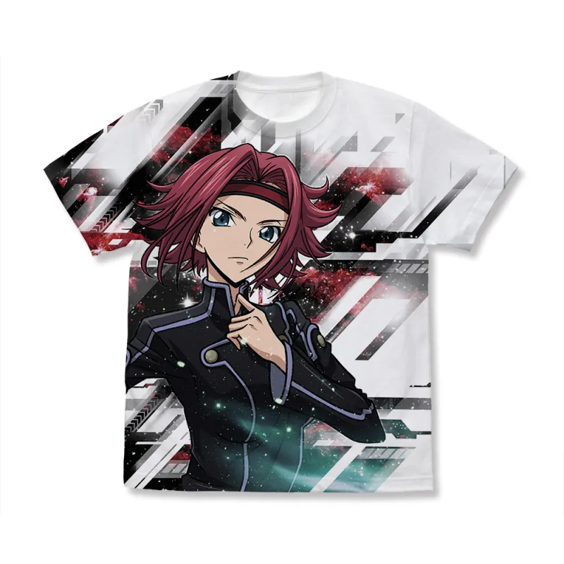 紅月カレン フルグラフィックTシャツ 黒の騎士団Ver./WHITE-M