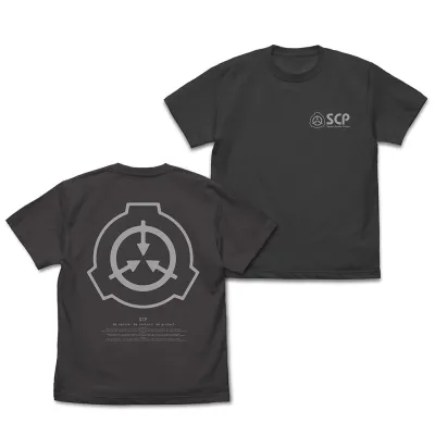 SCP財団ロゴバックプリントTシャツ/SUMI-M