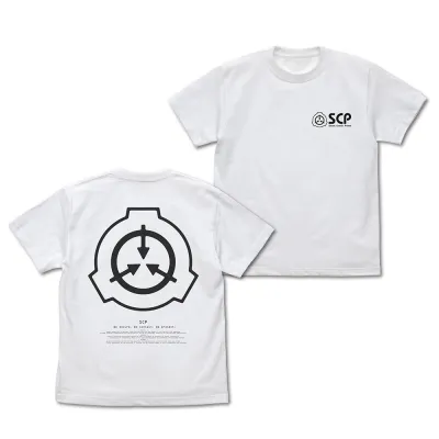 SCP財団ロゴバックプリントTシャツ/WHITE-M